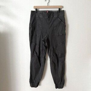SPANX Stretch Twill Ankle Cargo Skinny Pants Gray Women's Plus Size 1X